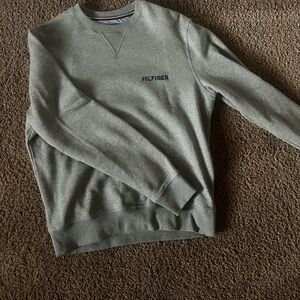 Grey Tommy Hilfiger Crewneck Sweater